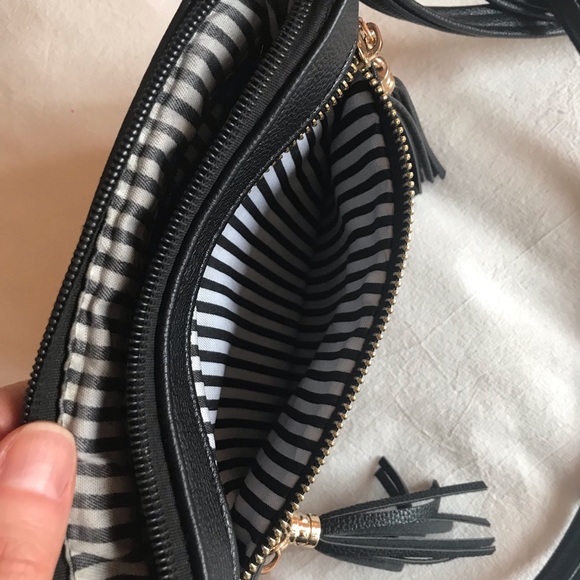 Faux Leather Crossbody Bag with Adjustable Strap - Picture 6 of 6